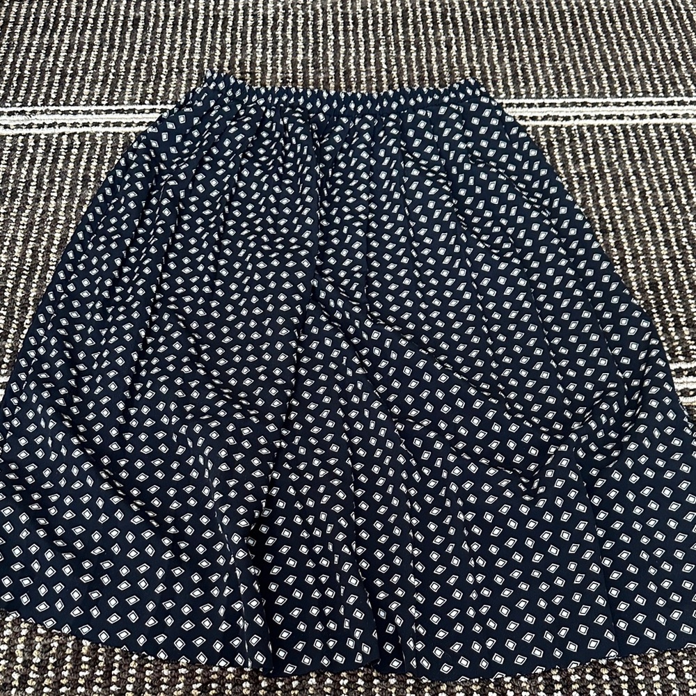 Vintage Black Patterned Skirt